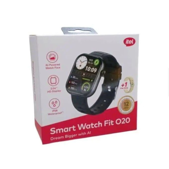 Montre Connectée itel Smart Watch Fit O20 – Écran HD 2.04", Cadran IA, Étanche IP68 – Image 3