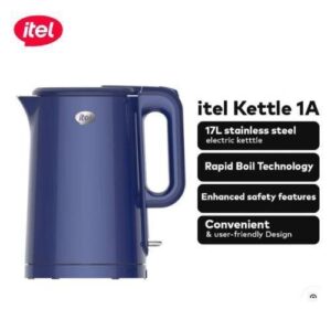 Bouilloire Électrique Antibrûlure itel Kettle-1A (IEK-JX002) – 1,7L, 2000W et Acier Inoxydable SUS 304