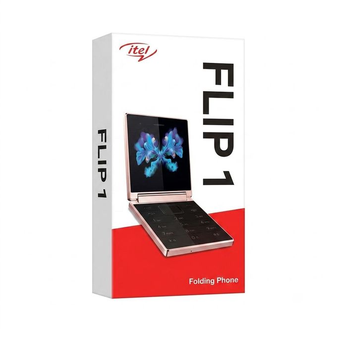 Téléphone Portable à Clapet itel FLIP 1 – Design Pliable et Clavier Physique