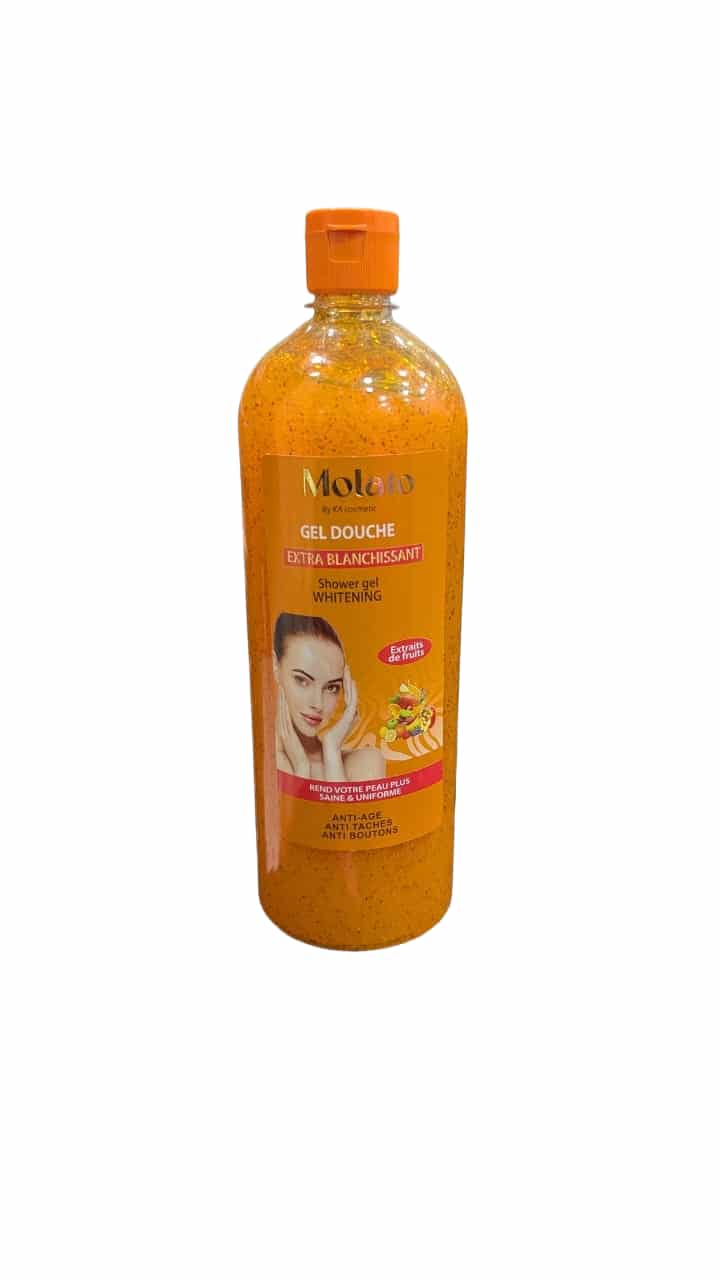Gel Douche Molato Extra Blanchissant aux Extraits de Fruits – Soin Clarifiant et Anti-Âge (1L)