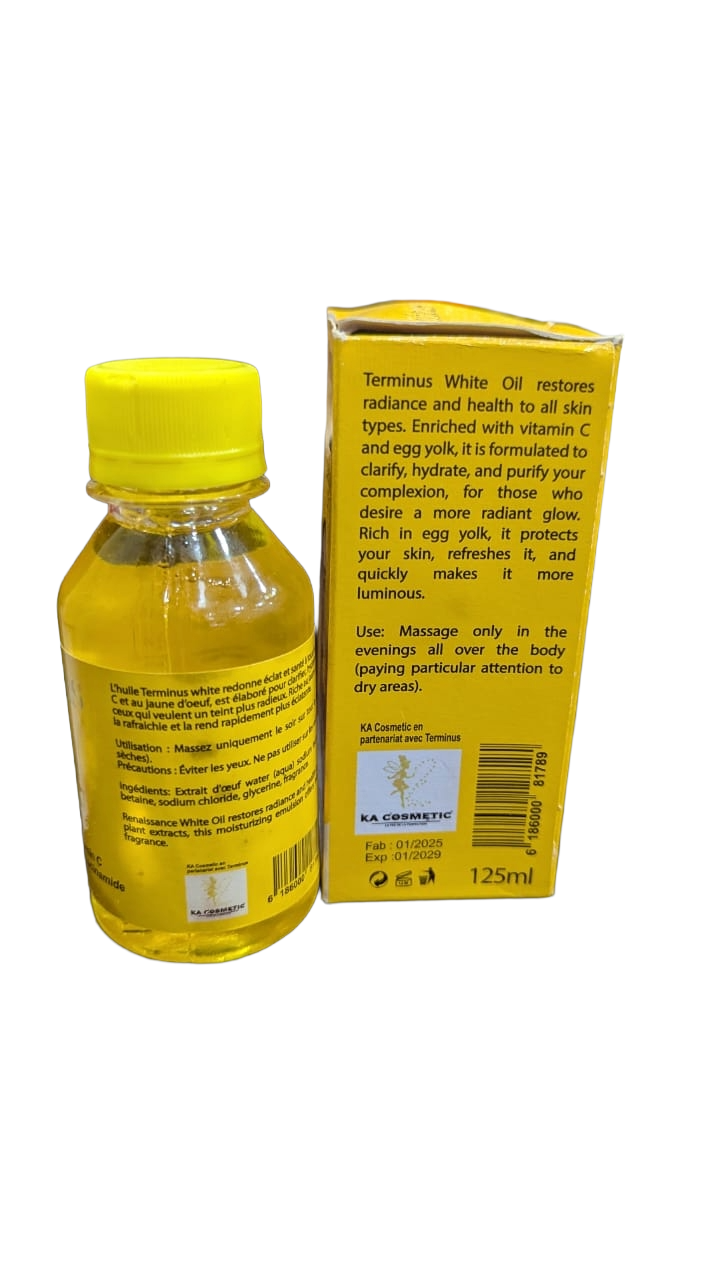 Huile Clarifiante Terminus White – Aux Extraits d'Œuf, Vitamine C & Niacinamide (125ml) – Image 2