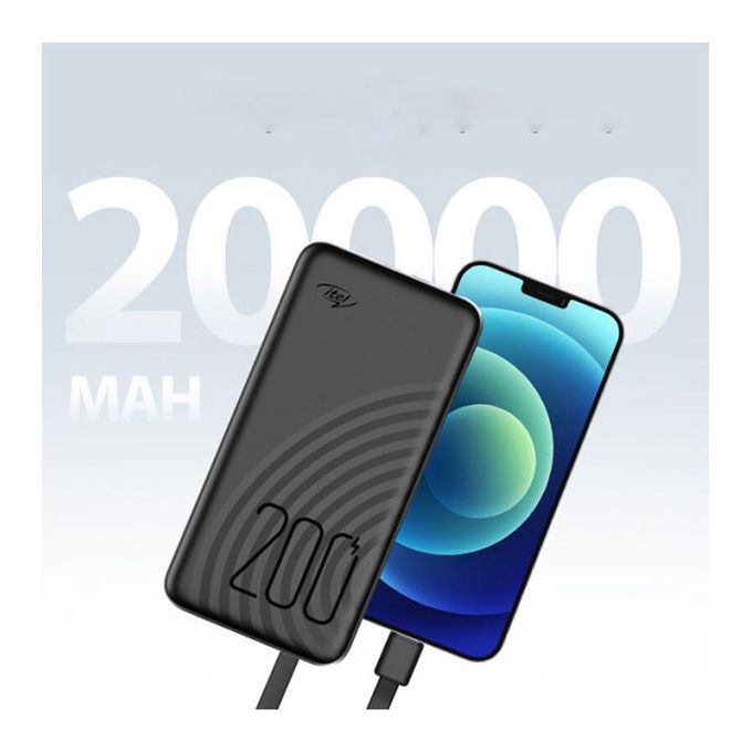 Batterie Externe itel 20000mAh – Powerbank avec Câbles Intégrés – Image 2
