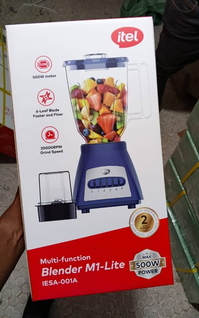 Blender Multifonction itel M1-Lite (IESA-001A) – 500W, Lame à 6 Feuilles et Broyeur – Image 3