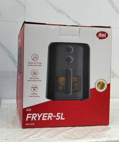 Friteuse à Air itel Air Fryer 5L (IAF-001) – 1500W, Sans Huile, Technologie Cyclone 3D – Image 3