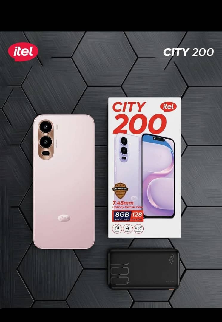 Smartphone itel City 200 – Design Métallique 7.45mm, Écran 120Hz, RAM 8Go, IP65 – Image 3