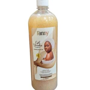 Fanny Gel Douche Gommant - Soin Exfoliant 100% Naturel pour Teint Marron Clair (1L)