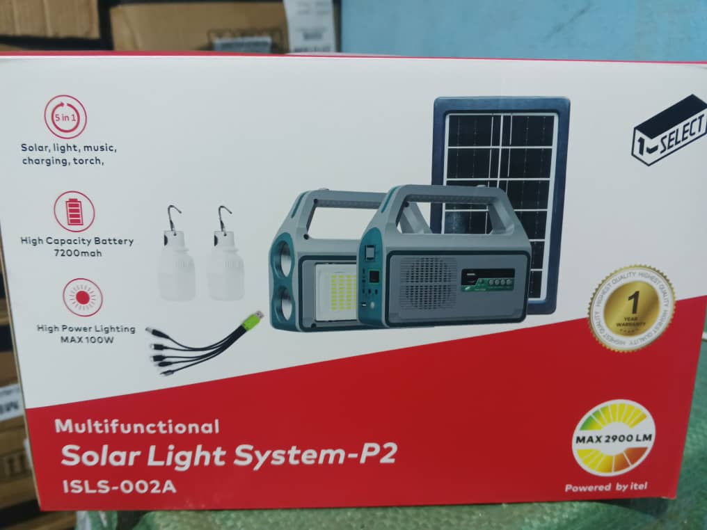 Système d'Éclairage Solaire Multifonction itel Solar Light System-P2 (ISLS-002A) – 5-en-1, 7200mAh et 2900 LM – Image 3