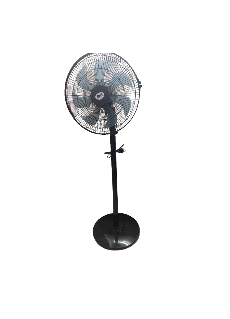 Ventilateur sur Pied Noir itel – Puissance et Ventilation Silencieuse