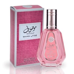 Eau de Parfum Mousuf Wardi 50ml – Parfum Oriental Floral Rose, Made in UAE
