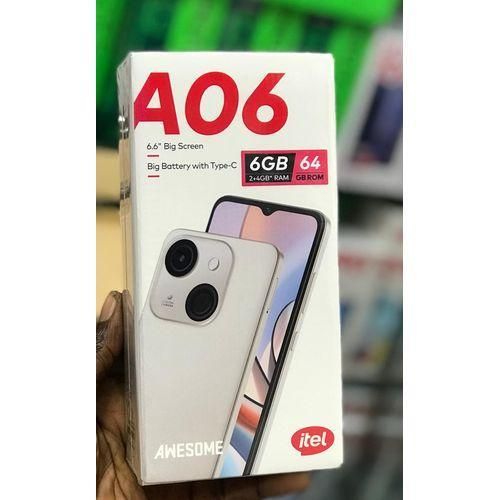 Itel A06 – Grand Écran 6.6", 64Go / 6Go RAM, USB Type-C et Design Élégant – Image 2