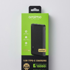 Batterie Externe 10000 mAh Oraimo PowerFlow B11 (OPB-1102) – Charge Rapide 15W,