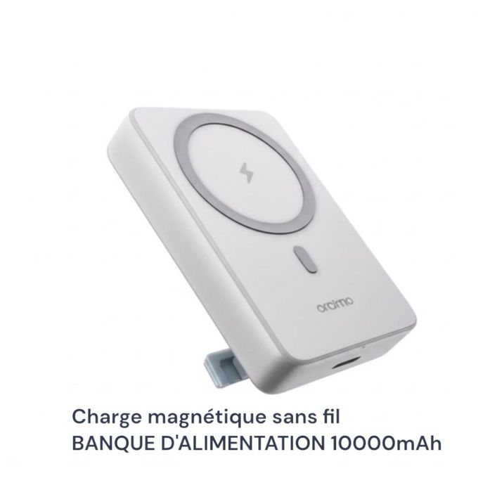 Batterie Externe Magnétique Sans Fil 10000 mAh Oraimo MagPower 15 (OPB-7102W) – Image 2