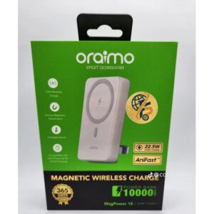 Batterie Externe Magnétique Sans Fil 10000 mAh Oraimo MagPower 15 (OPB-7102W)