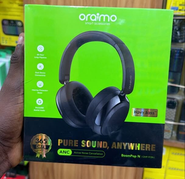 Casque Sans Fil ANC Oraimo BoomPop N (OHP-915N)-Autonomie 65 Heures – Image 2