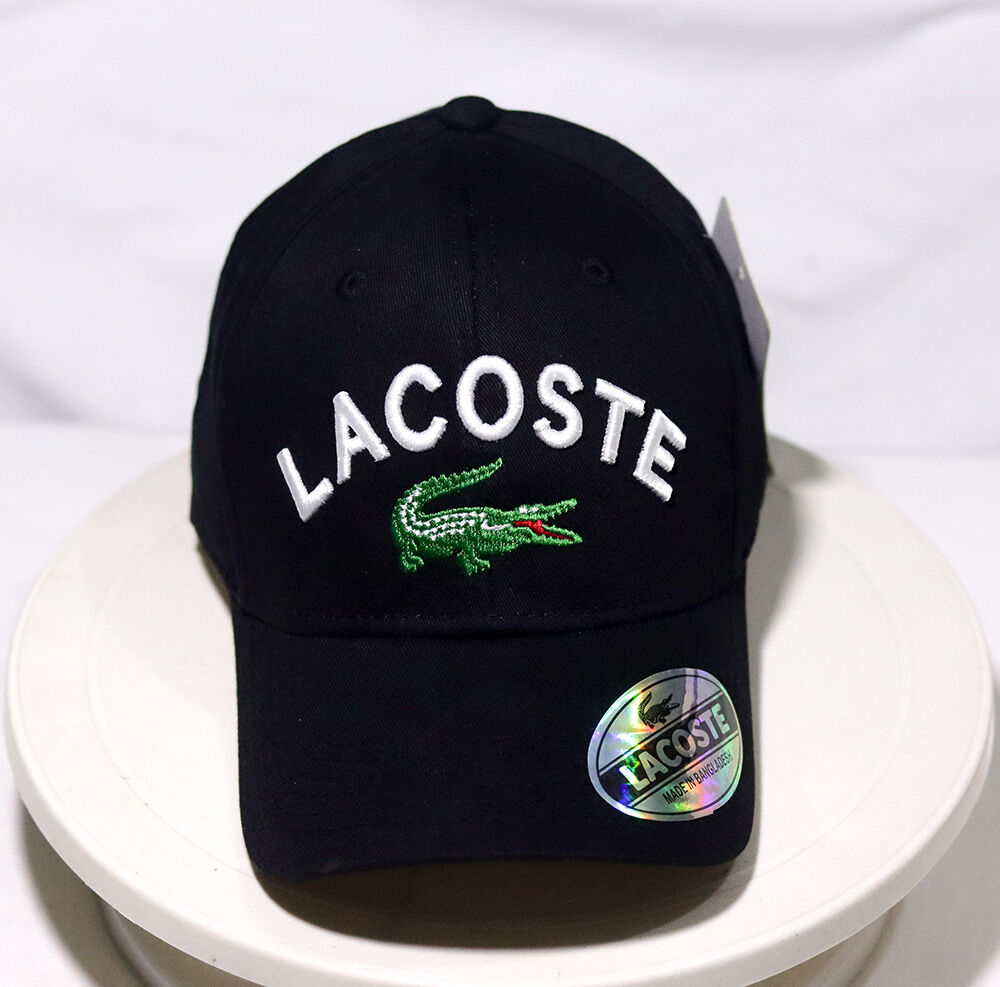 Casquette de Baseball Brodée LACOSTE – Style Sport Chic & Visière Courbée