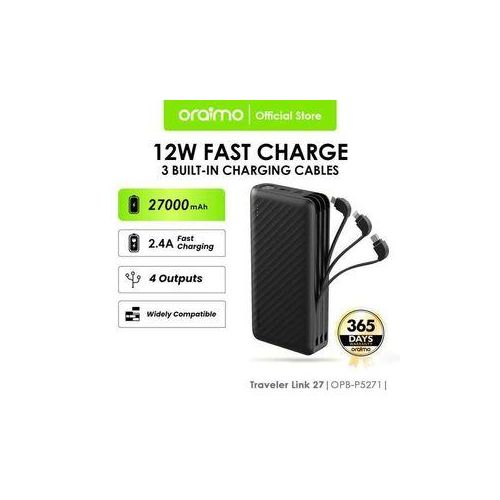 Batterie Externe Haute Capacité 27000 mAh Oraimo Traveler Link 27 (OPB-P5271) – Image 2