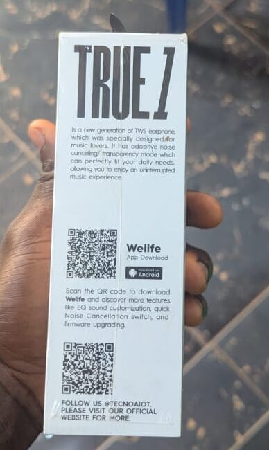 Écouteurs Sans Fil TECNO True 1 TWS – Réduction de Bruit Adaptative ANC 42dB, Autonomie 45H, 6 Micros ENC – Image 4