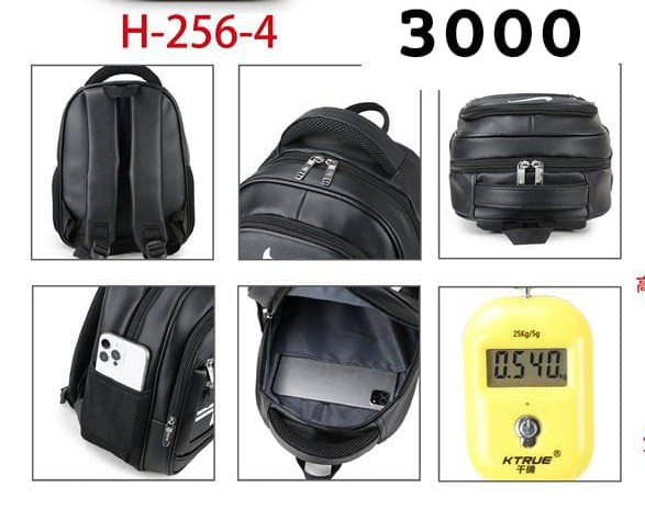 Sac à Dos Urbain H-256-3 "STR BOY" – Noir, Stylé et Multi-Poches – Image 3