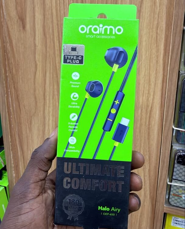 Écouteurs Filaires Type-C Oraimo Halo Airy (OEP-650) – Image 2