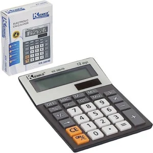 Calculatrice Électronique de Bureau Kenko KK-3864B – 12 Chiffres, Grand Écran et Touches Plastique Ergonomiques