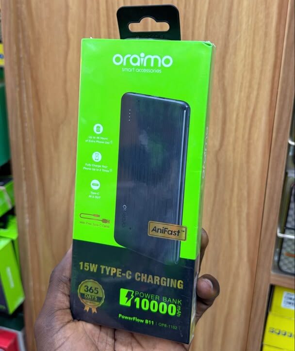 Batterie Externe 10000 mAh Oraimo PowerFlow B11 (OPB-1102) – Charge Rapide 15W, – Image 2