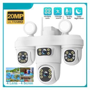 Caméra de Surveillance Solaire 4G CALUS VTC37-4G – Triple Objectif AI, Panoramique & Vision Nocturne Couleur
