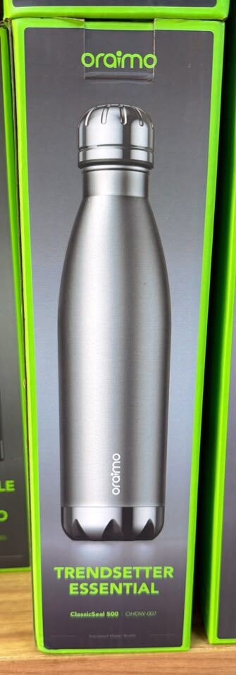 Bouteille Isotherme en Acier Inoxydable Oraimo ClassicSeal 500 (OHDW-007) – Double Paroi, 100% Anti-Fuites – Image 4