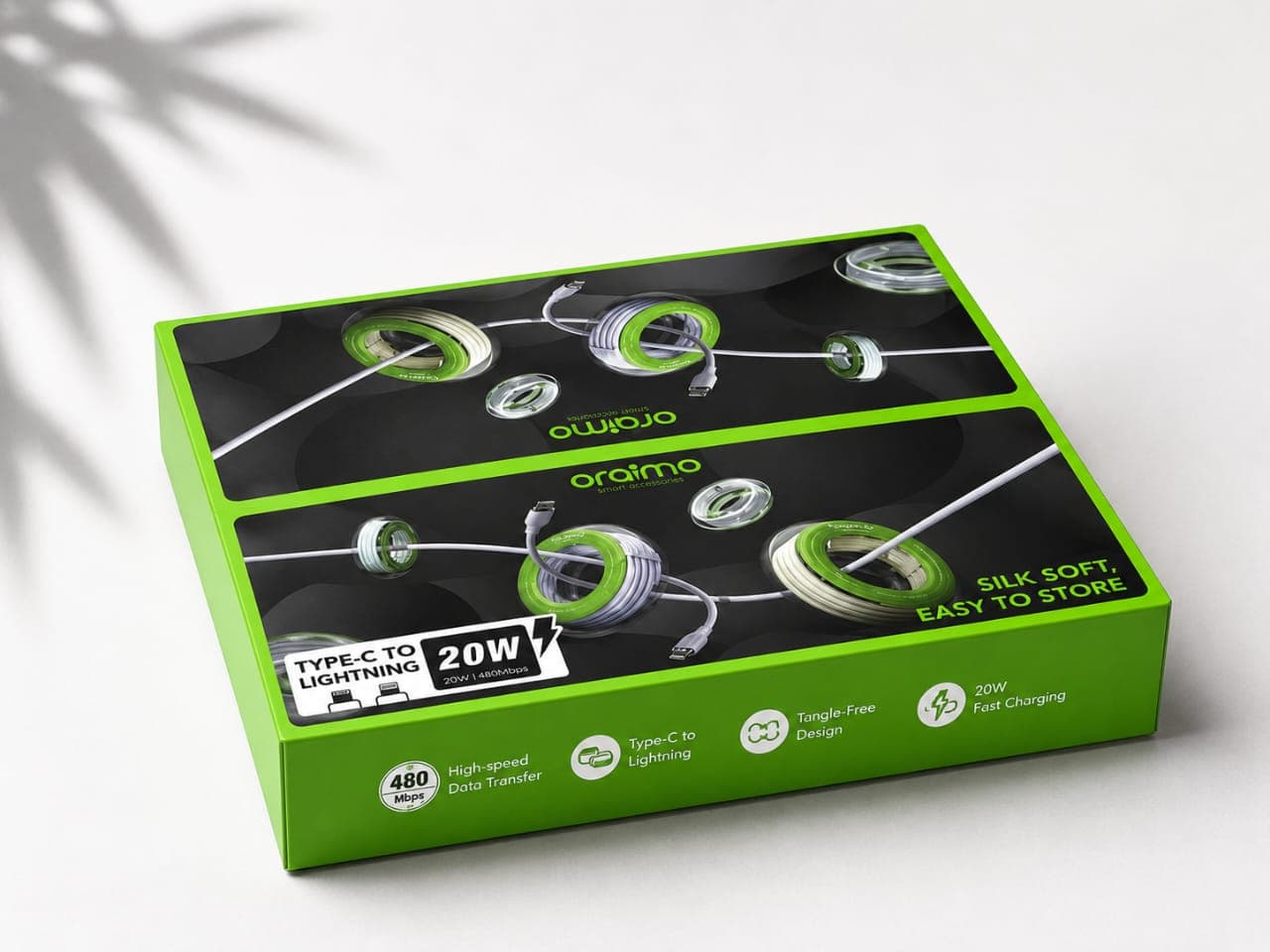 Câble de Charge Rapide en Silicone Liquide Oraimo Silkline (OCD-115)