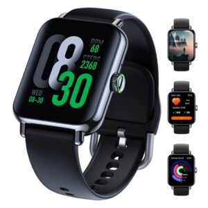 Montre Connectée Oraimo Watch 6 Pro (OSW-807S) – Appels Bluetooth HD, Suivi Santé, IP68 et Bracelet Supplémentaire Offert, Noir