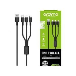 Câble de Charge et de Données 3-en-1 Oraimo DuraLine 2 – Type-C,