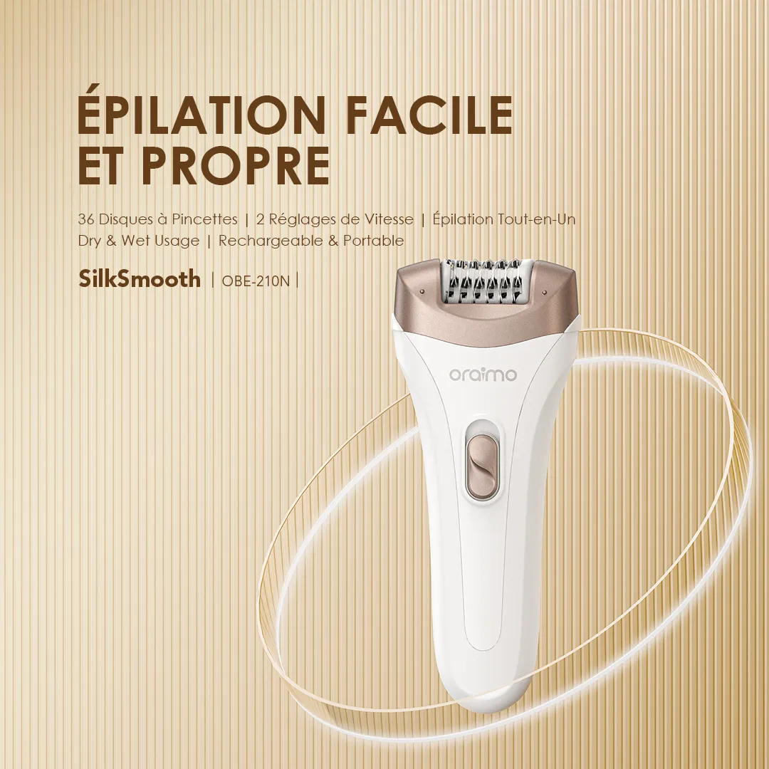 Épilateur Électrique Tout-en-Un Oraimo SilkSmooth (OBE-210N) – Image 2