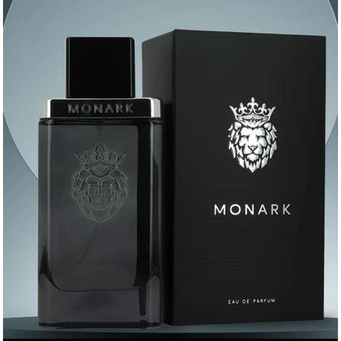 Eau de Parfum Monark – Fragrance Intense et Prestigieuse, Flacon Noir et Argent