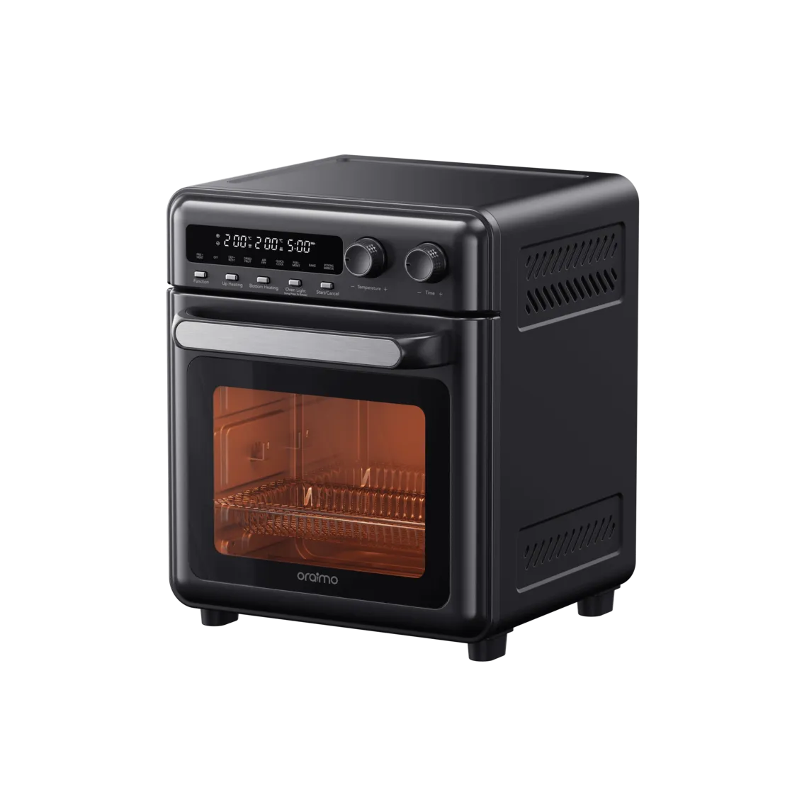Four Friteuse à Air 8-en-1 Oraimo BakeAir Pro (OAO-561A) – 1850W, Capacité 20L, Circulation d'Air Chaud à 360°, Noir