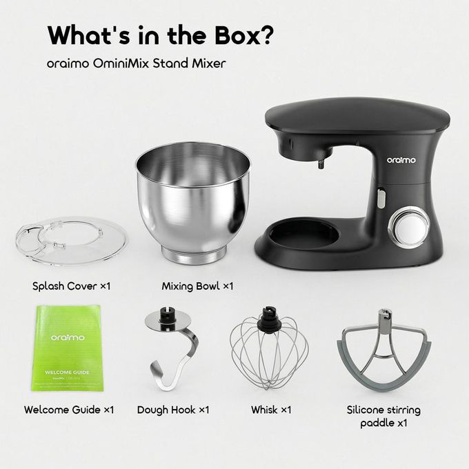 Robot Pâtissier Multifonction 3-en-1 Oraimo OminiMix (OBL-551A) – Image 2