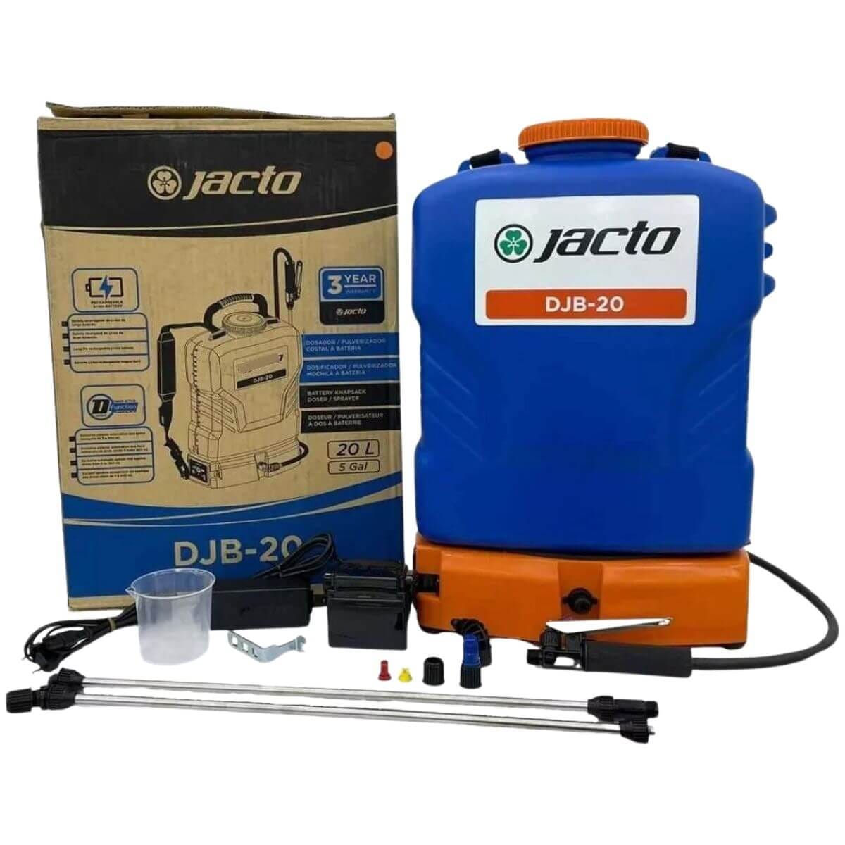 Pulvérisateur à Dos Électrique Jacto DJB (Modèles DJB-16 & DJB-20) – Image 3