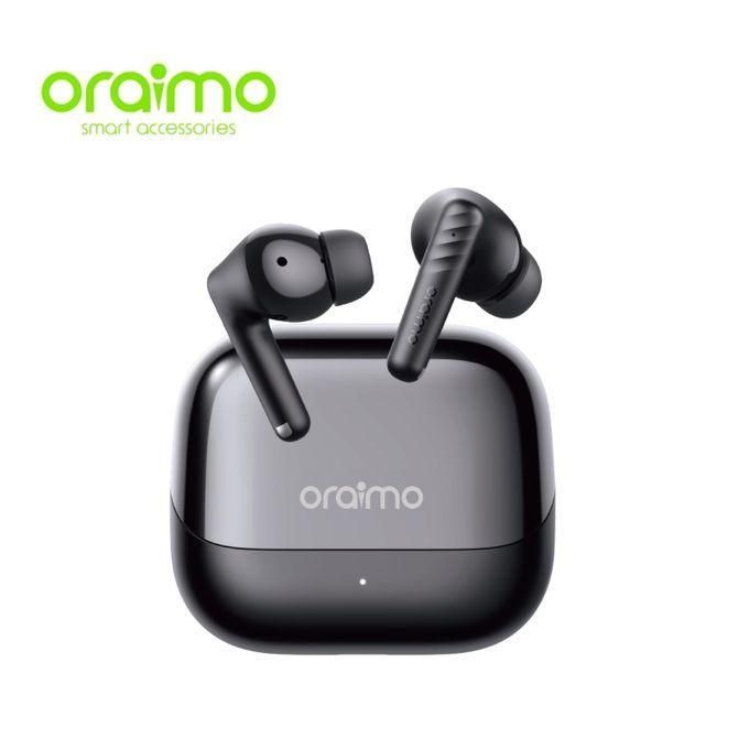 Écouteurs sans Fil Oraimo SpaceBuds Neo+ (OTW-323P) – ANC Hybride, Audio Spatial 360°, Son HavyBass, Autonomie 30H, IPX5, Noir