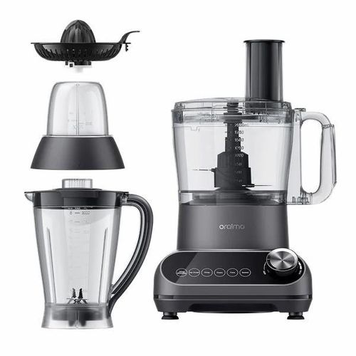 Blender Multifonction 5-en-1 Oraimo OmniBlend 2 (Blending Master) – Kit Complet avec Bol de Mélange 2.5L, Centrifugeuse 2L, Broyeur et Accessoires, Noir – Image 3
