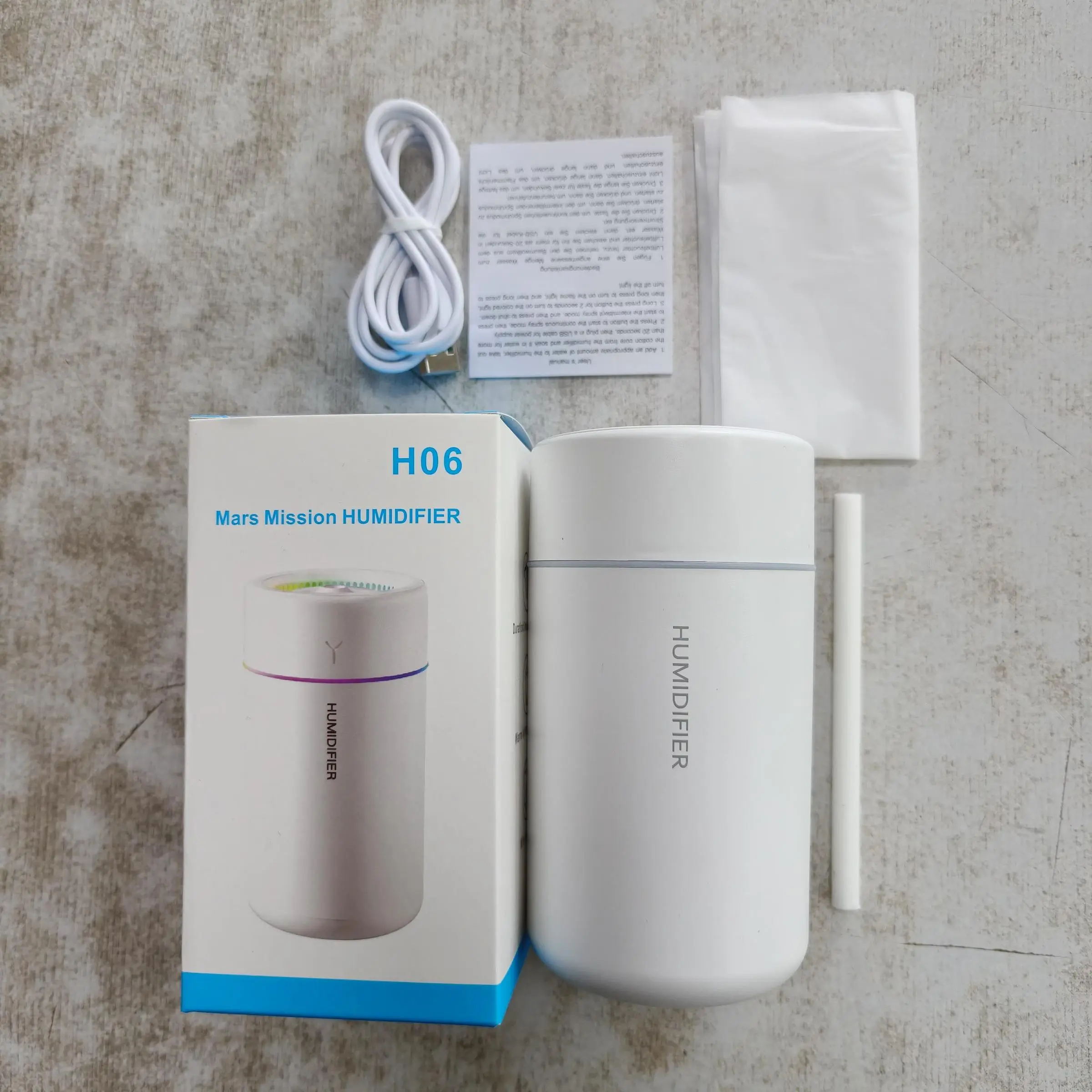 Humidificateur d'Air Portable "Mars Mission" H06 – Capacité Compacte, Éclairage LED – Image 2