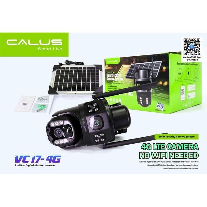 Caméra de Surveillance Solaire 4G CALUS VC 17-4G – 3MP Haute Définition, Vision Nocturne Couleur & Sans Wi-Fi – Image 2