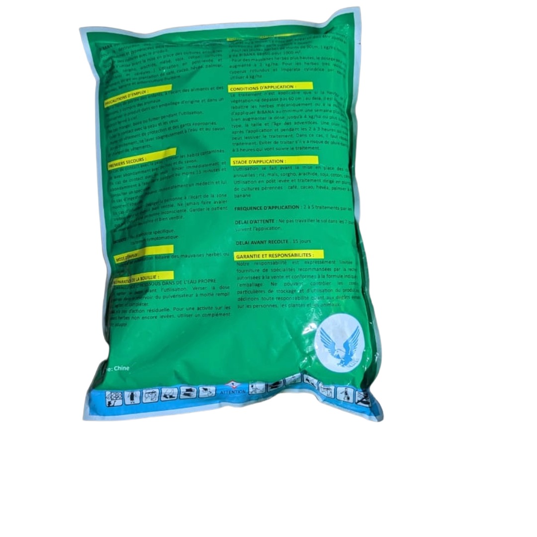 Herbicide Systémique DIBANA 680 SG – Glyphosate 680 g/Kg, Poids Net 1 Kg – Image 2