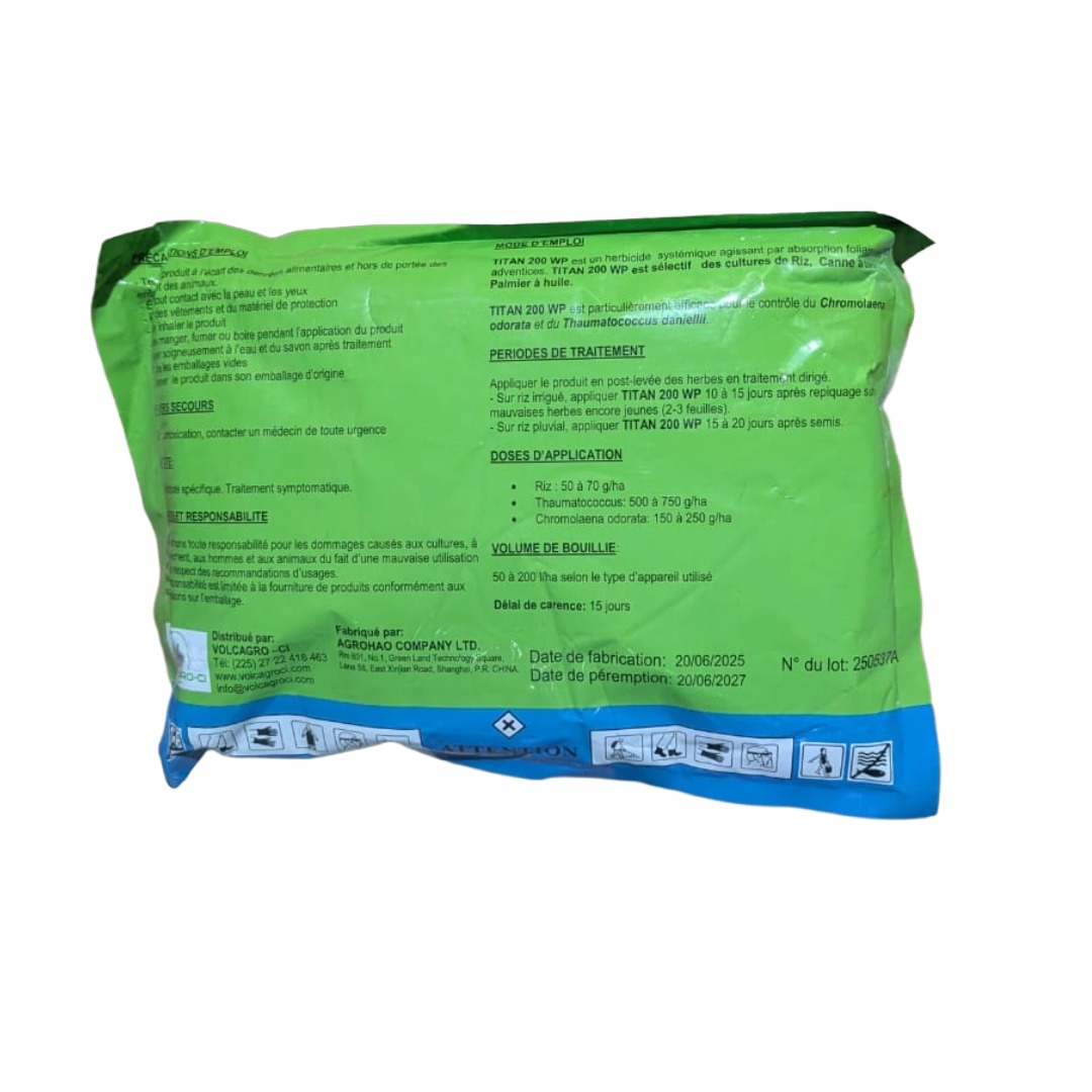 Herbicide Sélectif de Post-Émergence TITAN 200 WP – Metsulfuron Methyl 200 g/Kg – Image 2